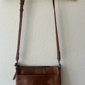 ABLE Martha Crossbody Bag Cognac - Leather